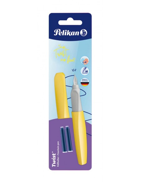 Nalivno pero Pelikan Twist Classy Neutrals, Bright Sunshine, na blistru