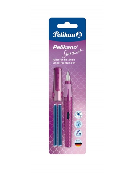 Nalivno pero Pelikan Pelikano Stardust + 2x črnilni vložek, na blistru