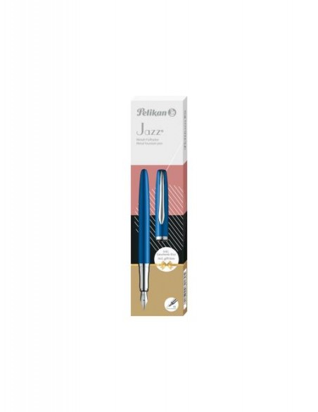 Nalivno pero Pelikan Jazz Noble Elegance v darilni škatli - Safir modra
