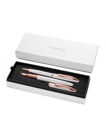 Nalivno pero Pelikan Jazz Noble Elegance set, perlo bela, v darilni škatli