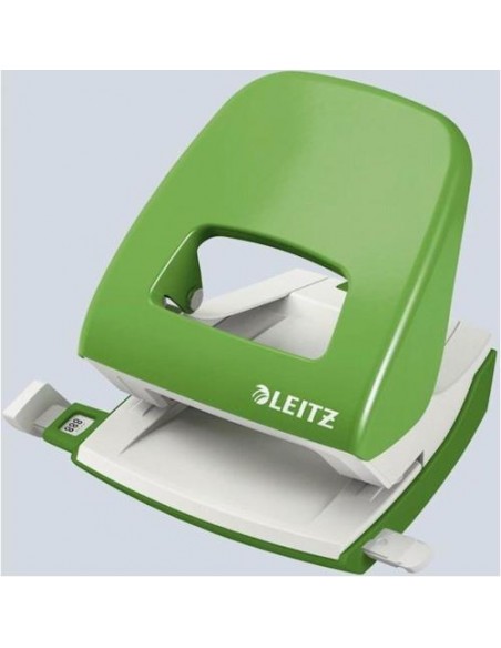 Luknjač Leitz, do 30 listov, sv. zelen