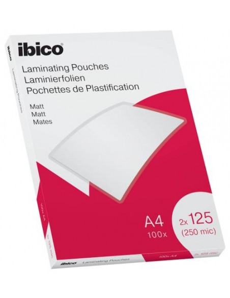 Žepki za plastificiranje IBICO Value MATT, A4, 125mic, 100/1