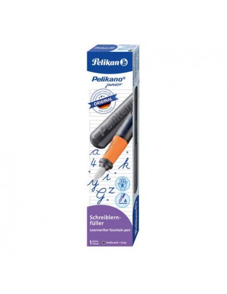 Nalivno pero Pelikan Pelikano Junior P67A, antracit, v škatli
