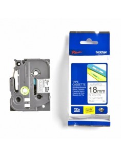 Brother trak TZe-145 18mm prozoren/bel