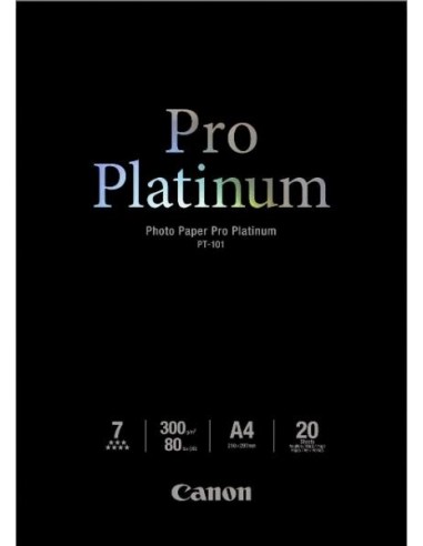Papir Canon PT-101, A4, 20L, 300g/m2, Glossy