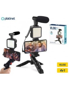 Kamera Platinet PMVG4IN1 VLOG komplet 4v1