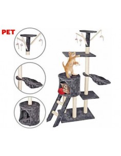 Mačje drevo in praskalnik za mačke Pet Toys, 140x50x35cm