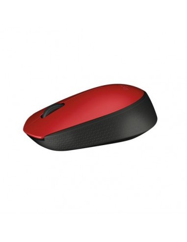 Miška Logitech M171, brezžična, rdeča, nano USB