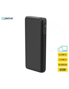 Prenosna baterija Platinet PMPB20DL202B, 20.000mAh