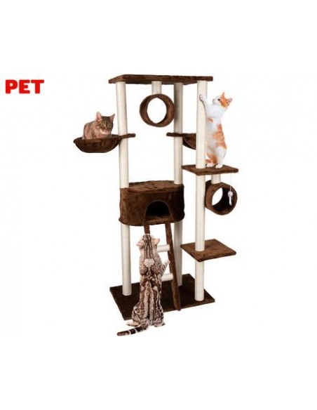 Mačje drevo in praskalnik za mačke Pet Toys, 165x50x70cm