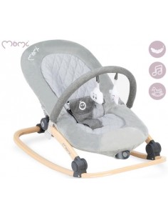 Gugalnik otroški MoMi LUMIWOOD GRAY
