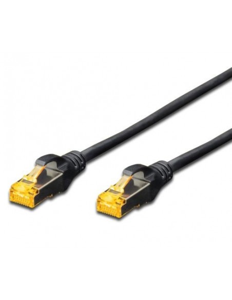 Priključni kabel SFTP C6 RJ45 3m, črn, Digitus Lsoh