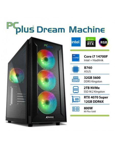 PC PCplus Dream Machine (146701) i7-14700F 32GB 2TB NVMe SSD RTX 4070 Super 12GB