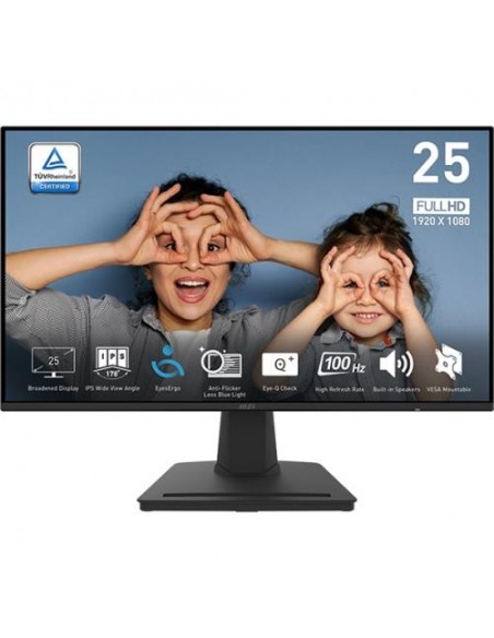 Monitor MSI 24.5"/62.2cm MP252, 1920x1080, 100Hz, 1300:1, 300 cd/m2, 1ms