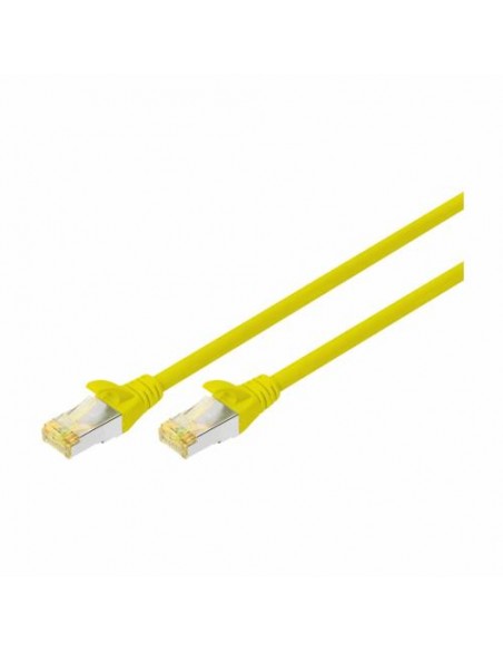 Priključni kabel SFTP C6a RJ45 0.25m, rumen, Digitus