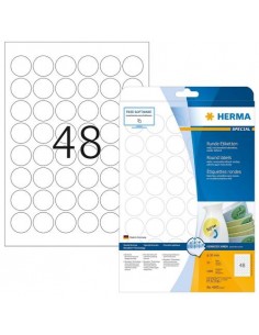 Etikete Herma Superprint Removables, fi 30 mm