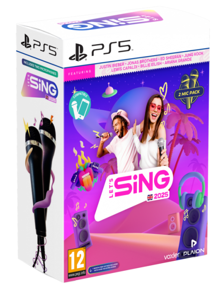 Let's Sing 2025 - Double Mic Bundle (Playstation 5)