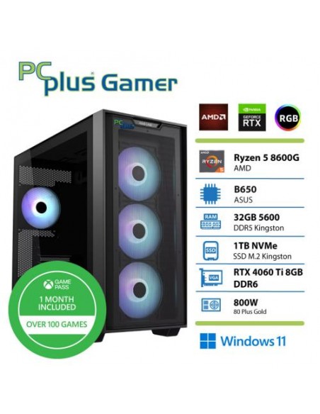 PC PCplus Gamer (147014) R5 8600G 32GB 1TB NVMe SSD RTX 4060 Ti 8GB Windows 11