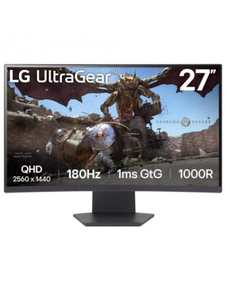 Monitor LG 27"/68cm 27GS60QC-B, 2560x1440, 180Hz, 300cd/m2, 3000:1, 1ms