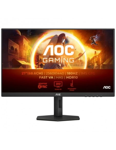 Monitor AOC 27"/68cm Q27G4XN, 2560x1440, 180Hz, 5000:1, 300 cd/m2, 1ms