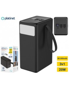Prenosna baterija Platinet PMPB8020, 80.000mAh