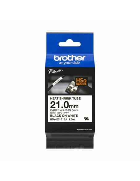 Brother trak BRHSE251E 21mm bel/črn
