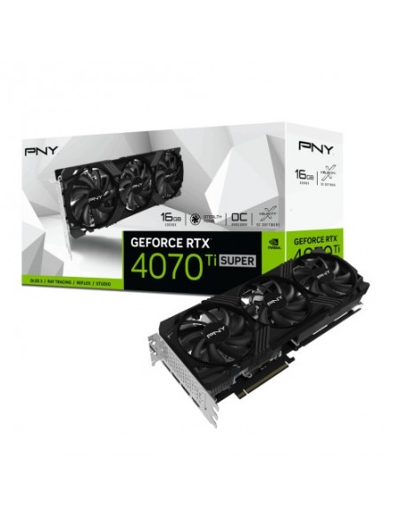 Grafična kartica PNY RTX4070Ti Super Verto Triple Fan (VCG4070TS16TFXPB1-O) 16GB GDDR6