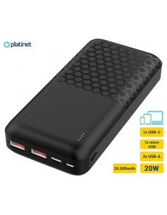 Prenosna baterija Platinet PMPB20OP18B, 20.000mAh
