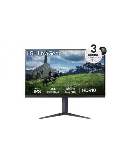 Monitor LG 31.5"/80cm 32GS85Q-B, 2560x1440, 180Hz, 350cd/m2, 3000:1, 1ms