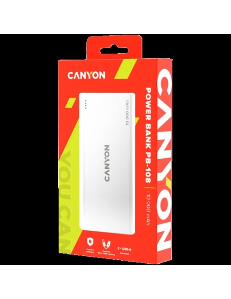 Prenosna baterija Canyon CNE-CPB1008W, 10.000mAh