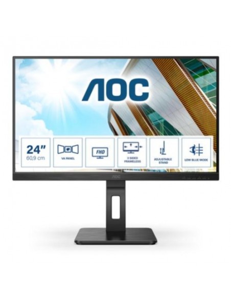 Monitor AOC 23.8 "/60cm 24P2QM, 1920x1080, 3000:1, 4ms