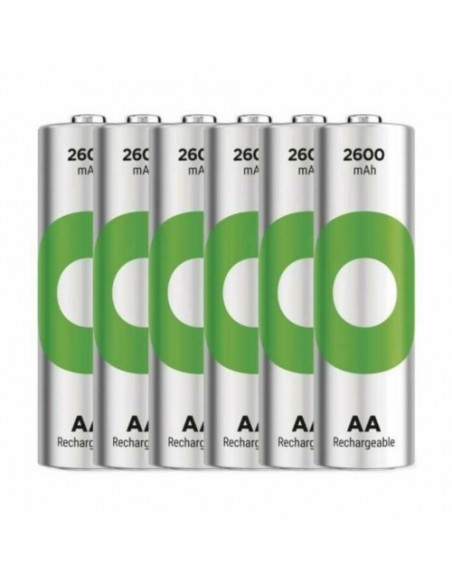 Baterija polnilna GP 2600mAh Ni-MH AA, 6 pack
