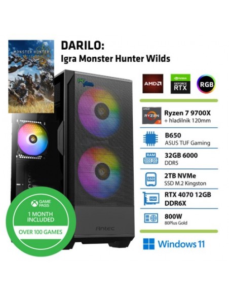 PC PCplus Gamer (147099) Ryzen 7 9700X 32GB 2TB SSD RTX 4070 Super 12GB Windows 11 Home