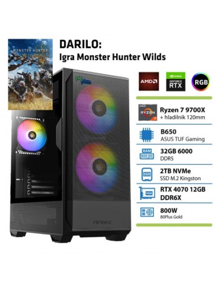 PC PCplus Gamer (147100) Ryzen 7 9700X 32GB 2TB SSD RTX 4070 Super 12GB