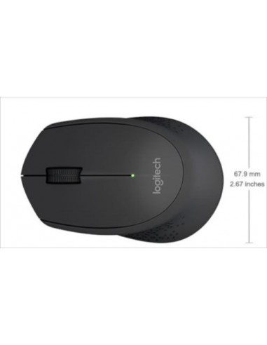 Miška Logitech M280, brezžična, črna, nano USB