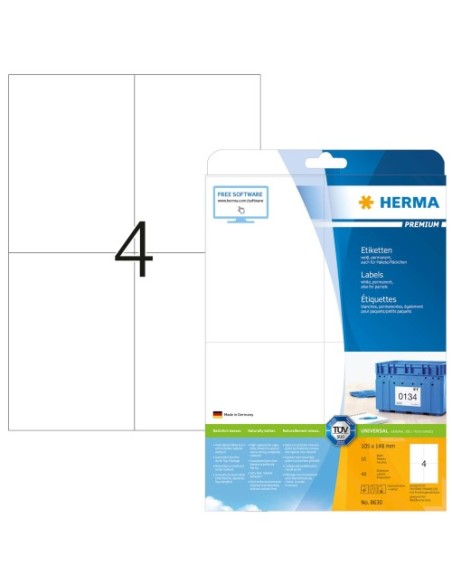 Etikete Herma Superprint Premium, 105x148 mm