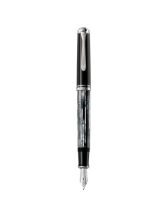 Nalivno pero Pelikan Souverän M605, črn, F konica