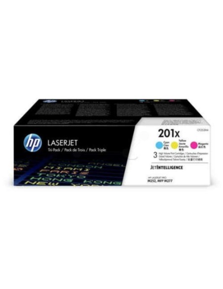 HP komplet originalnih tonerjev CF253XM 201X C/M/Y za Color LJ 252/270/274/277 (3x2.300 str.)