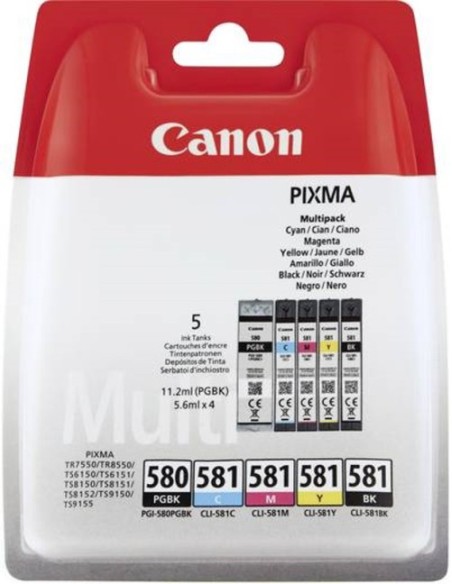 Canon komplet kartuš PGI580/CLI-581 C/M/Y/Bk/PIG Bk za TS705/6350/8350/9550