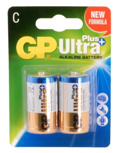 Baterija alkalna GP Ultra Plus 1,5V GP14AU+, 2kos
