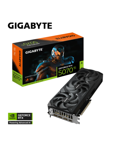 Grafična kartica Gigabyte RTX5070Ti WINDFORCE OC (GV-N507TWF3OC-16GD)