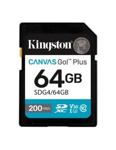 Spominska kartica SDXC 64GB Kingston Canvas Go Plus (SDG4/64GB)