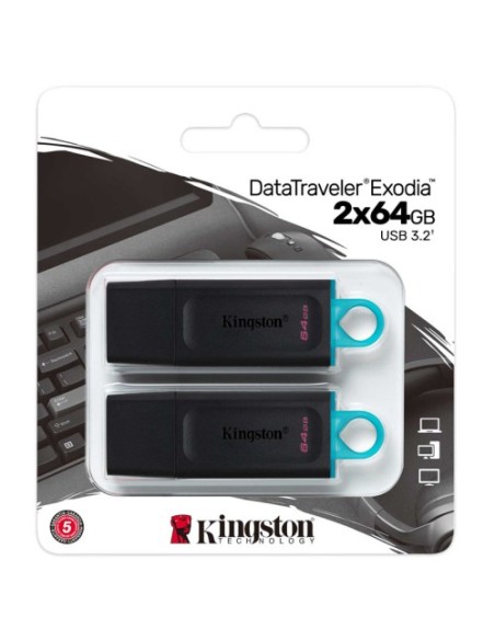 USB disk 64GB Kingston DataTraveler Exodia (DTX/64GB-2P)
