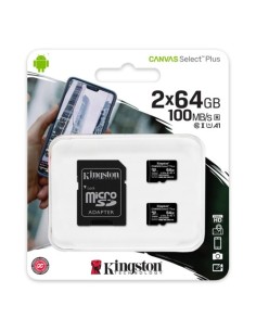 Spominska kartica Micro SDXC 2x64GB Kingston Canvas Select Plus (SDCS2/64GB-2P1A)