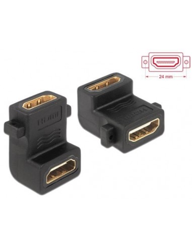 Adapter HDMI-Ž/HDMI-Ž kotni Delock 65510