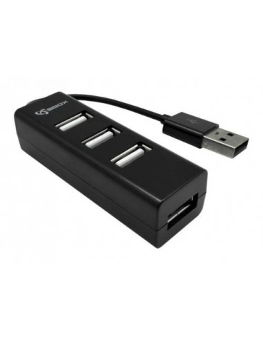 USB 2.0 Hub SBOX H-204 črn