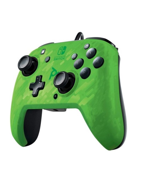 Igralni plošček PDP Nintendo Switch FACEOFF DELUXE CONTROLLER + AUDIO PDP kamuflažno zelen