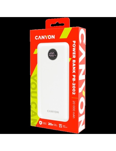 Prenosna baterija Canyon CNS-CPB2002W, 20.000mAh