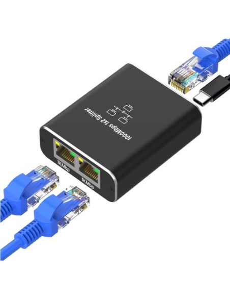 Razdelilec mrežni 2xRJ45 1Gbps