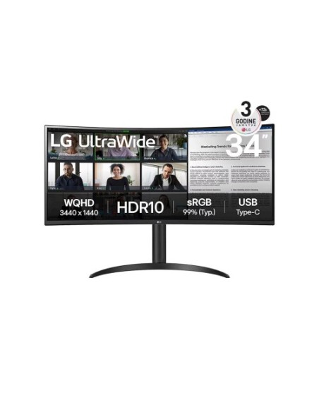Monitor LG 34WR55QK-B